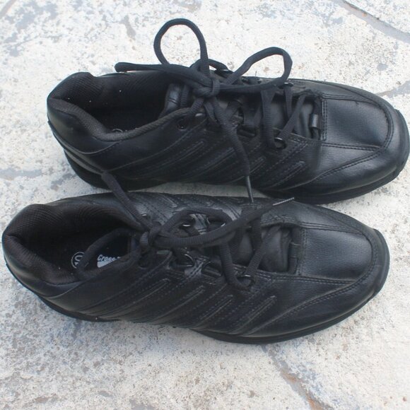 Safe T Step Cross Trekkers Men Size 10 Black Oil & Slip Resistant Work Shoes EUC - Picture 1 of 8